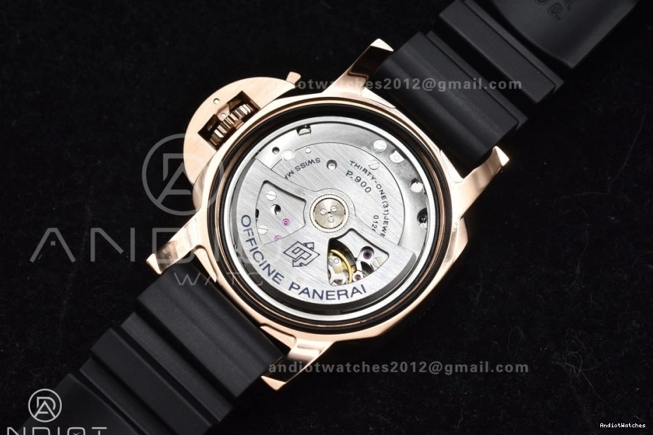 WrinkleFree 992 Best 42mm Dial P PAM2164 Rubber Black VSF Strap on Edition Submersible Black 0422